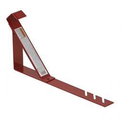 Qualcraft 2504 Fixed Roof Bracket, Adjustable, Steel, Red, Powder-Coated, For: 12/12 Fixed Pitch Roofs 