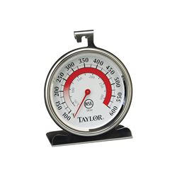 Taylor 5932 Oven Thermometer, 100 to 600 deg F, Analog Display 