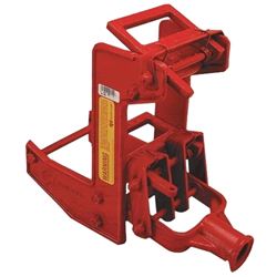 Qualcraft 2601 Wall Jack, Portable, Malleable Iron, Red, Powder-Coated 
