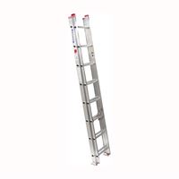 Werner D1116-2 Extension Ladder, 15 ft H Reach, 200 lb, Aluminum 