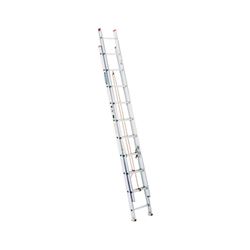 Werner D1120-2 Extension Ladder, 19 ft H Reach, 200 lb, Aluminum 