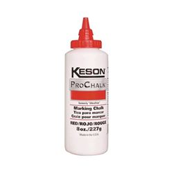 Keson PROCHALK Series 8R Marking Chalk Refill, Red, Permanent 