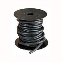Thermoid 334050 Vacuum Tubing, 50 ft L, EPDM Rubber, Black 