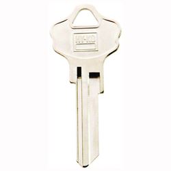 Hy-Ko 11010KW10 Key Blank, Brass, Nickel, For: Kwikset Cabinet, House Locks and Padlocks, Pack of 10 