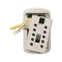 Kidde 001004 Key Safe, Combination Lock, Steel, Assorted, 2-1/4 in W x 1-3/4 in D x 3-3/4 in H Dimensions 