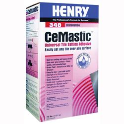 HENRY CeMastic 348 TileFlex Series 12070 Tile Setting Adhesive, Powder, 7.5 lb Box 