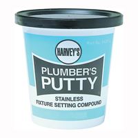 Harvey 043010 Plumbers Putty, Solid, Off-White, 14 oz Can 