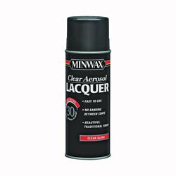 Minwax 15200 Lacquer Spray, Gloss, Liquid, Clear, 12 oz, Can 