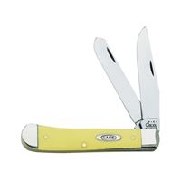 CASE 00161 Folding Pocket Knife, 3-1/4 in Clip, 3.27 in Spey L Blade, Chrome Vanadium Steel Blade, 2-Blade 