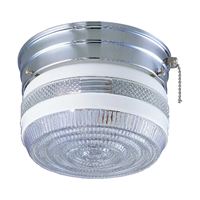 Boston Harbor F13CH01SW-6859CL3 Single Light Ceiling Fixture With Pull Chain, 120 V, 60 W, 1-Lamp, A19 or CFL Lamp 