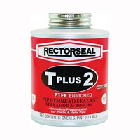 Rectorseal T Plus 2 Series 23431 Thread Sealant, 1 pt, Can, Paste, White 