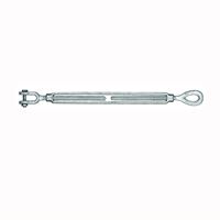 BARON 18-5/8X6 Turnbuckle, 3500 lb Working Load, 5/8 in Thread, Jaw, Eye, 6 in L Take-Up, Galvanized Steel 