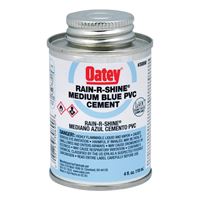 Oatey 30890 Solvent Cement, 4 oz Can, Liquid, Blue 