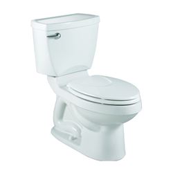 American Standard Champion 4 Series 747BA107SC.020 Flush Toilet, Round Bowl, 1.28 gpf Flush, 12 in Rough-In, White 