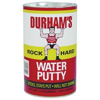 DURHAMS Rock Hard 4 Water Putty, Natural Cream, 4 lb Can 
