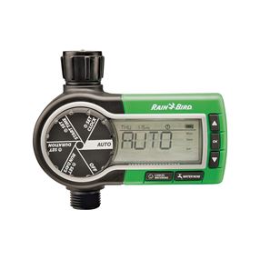 Rain Bird 1ZEHTMR Garden Hose Watering Timer, 3 V, 1 -Zone, 1 -Program, 6 hr Cycle, LCD Display, Wall Mounting