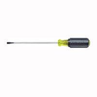 KLEIN TOOLS 601-4 Screwdriver, 3/16 in Drive, Cabinet Drive, 7-3/4 in OAL, 4 in L Shank, Rubber Handle 