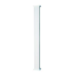 AFCO 60608 Column, 8 ft H, Square, Aluminum, White