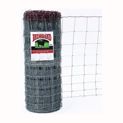 Red Brand 70046 Field Fence, 330 ft L, 39 in H, 12-1/2 Gauge, Steel, Galvanized 