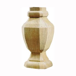UPF 106089 Post Top, 6-3/4 in H, Pine, White