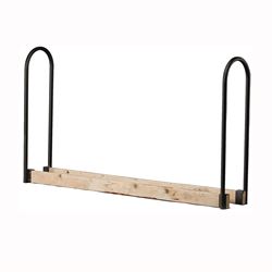 SHELTER SLRA Adjustable Log Rack Kit, 13 in W, 45 in H, Steel Base, Powder-Coated, Black 