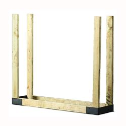 Shelter SLRK Adjustable Log Rack Bracket Kit, 14 in W, Steel Base, Powder-Coated, Black 