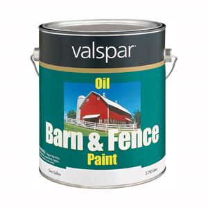 Valspar 018.3141-75.007 Barn and Fence Paint, White, 1 gal, Pack of 4