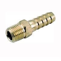 Anderson Metals 129 Series 757001-0806 Hose Adapter, 1/2 in, Barb, 3/8 in, MPT, Brass 