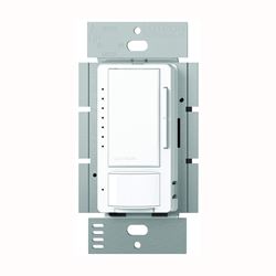 Lutron Maestro MSCL-OP153MH-WH Dimmer, 5 A, 120 V, 150 W, CFL, Halogen, Incandescent, LED Lamp, White 
