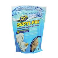 Zep Septi-Pak Series ZSTP6 Septic System Treatment, Solid, Brown, Mild, 12 oz Pouch 