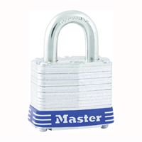 Master Lock 1D Padlock, Keyed Different Key, 5/16 in Dia Shackle, 15/16 in H Shackle, Steel Shackle, Steel Body 