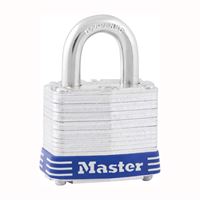 Master Lock 5D Padlock, Keyed Different Key, 3/8 in Dia Shackle, 1 in H Shackle, Boron Alloy Shackle, Steel Body 