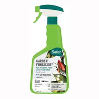 Safer 5450-6 Garden Fungicide, Liquid, Yellow, 32 oz Bottle 