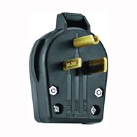 Eaton Wiring Devices S42-SP Electrical Plug, 2 -Pole, 30/50 A, 250 V, NEMA: NEMA 6-30P, 6-50P, Black 