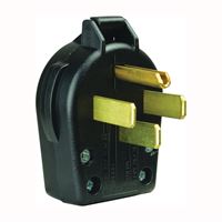 Eaton Wiring Devices S21-SP Electrical Plug, 3 -Pole, 30/50 A, 125/250 V, NEMA: NEMA 14-30P, 14-50P, Black 