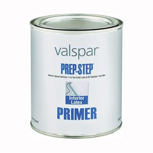 Valspar Prep-Step 044.0000990.005 Latex Primer, White, 1 qt, Can, Pack of 4