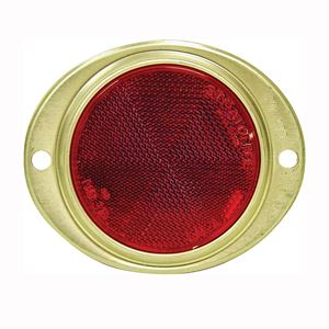 PM V472 V472R Oval Reflector, Red Reflector