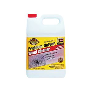 Cabot Problem-Solver 140.0008002.007 Wood Cleaner, Liquid, Cloudy White, 1 gal, Jug 4 Pack