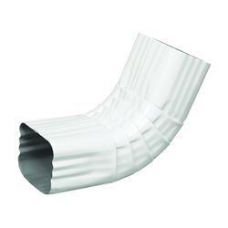 ELBOW A FRONT ALUM 2X3IN WHITE 