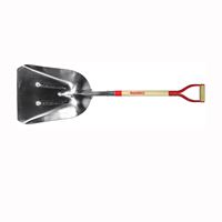 RAZOR-BACK 53130 Scoop Shovel, 15-1/4 in W Blade, 19-3/4 in L Blade, Aluminum Blade, Hardwood Handle, D-Shaped Handle 