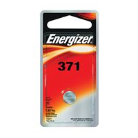 Energizer 371BPZ Coin Cell Battery, 1.5 V Battery, 34 mAh, 371 Battery, Silver Oxide, Pack of 6 