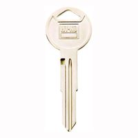 Hy-Ko 11010HD104 Automotive Key Blank, Brass, Nickel, For: Honda Vehicle Locks, Pack of 10 