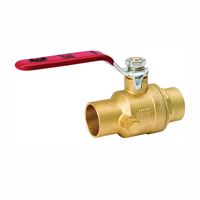 Southland 107-555NL Ball Valve, 1 in Connection, Compression, 500 psi Pressure, Brass Body 
