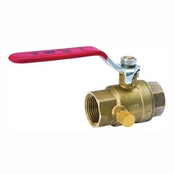 Southland 107-753NL Ball Valve, 1/2 in Connection, FPT x FPT, 500 psi Pressure, Brass Body 