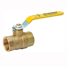 B & K 107-813NL Ball Valve, 1/2 in Connection, FPT x FPT, 600/125 psi Pressure, Manual Actuator, Brass Body