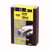 3M 9093 Sanding Sponge, 3-3/4 in L, 2-5/8 in W, Fine, Medium 