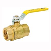 B & K 107-822NL Ball Valve, 3/8 in Connection, FPT x FPT, 600/150 psi Pressure, Manual Actuator, Brass Body 