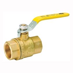 B & K 107-825NL Ball Valve, 1 in Connection, FPT x FPT, 600/150 psi Pressure, Manual Actuator, Brass Body 