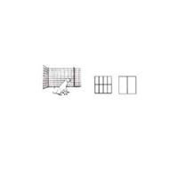 Jackson Wire 10 04 38 29 Welded Wire Fence, 100 ft L, 36 in H, 1 x 2 in Mesh, 14 Gauge, Black, Galvanized 