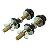 Worldwide Sourcing 192265 Tank-to-Bowl Connector Kit, Brass, For: Connecting Toilet Tank to Toilet Bowl 